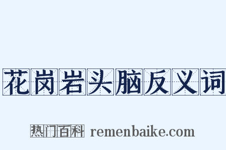 花岗岩头脑反义词是什么意思的图片
